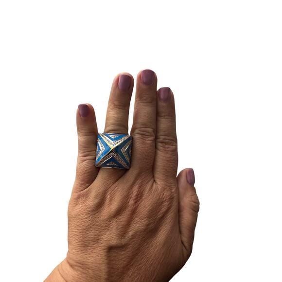 Turquoise Ring Noir Jewelry - new - size 7 - Picture 1 of 5